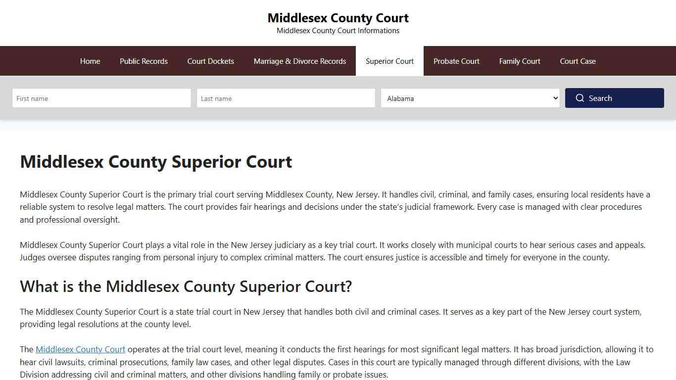 Middlesex County Superior Court